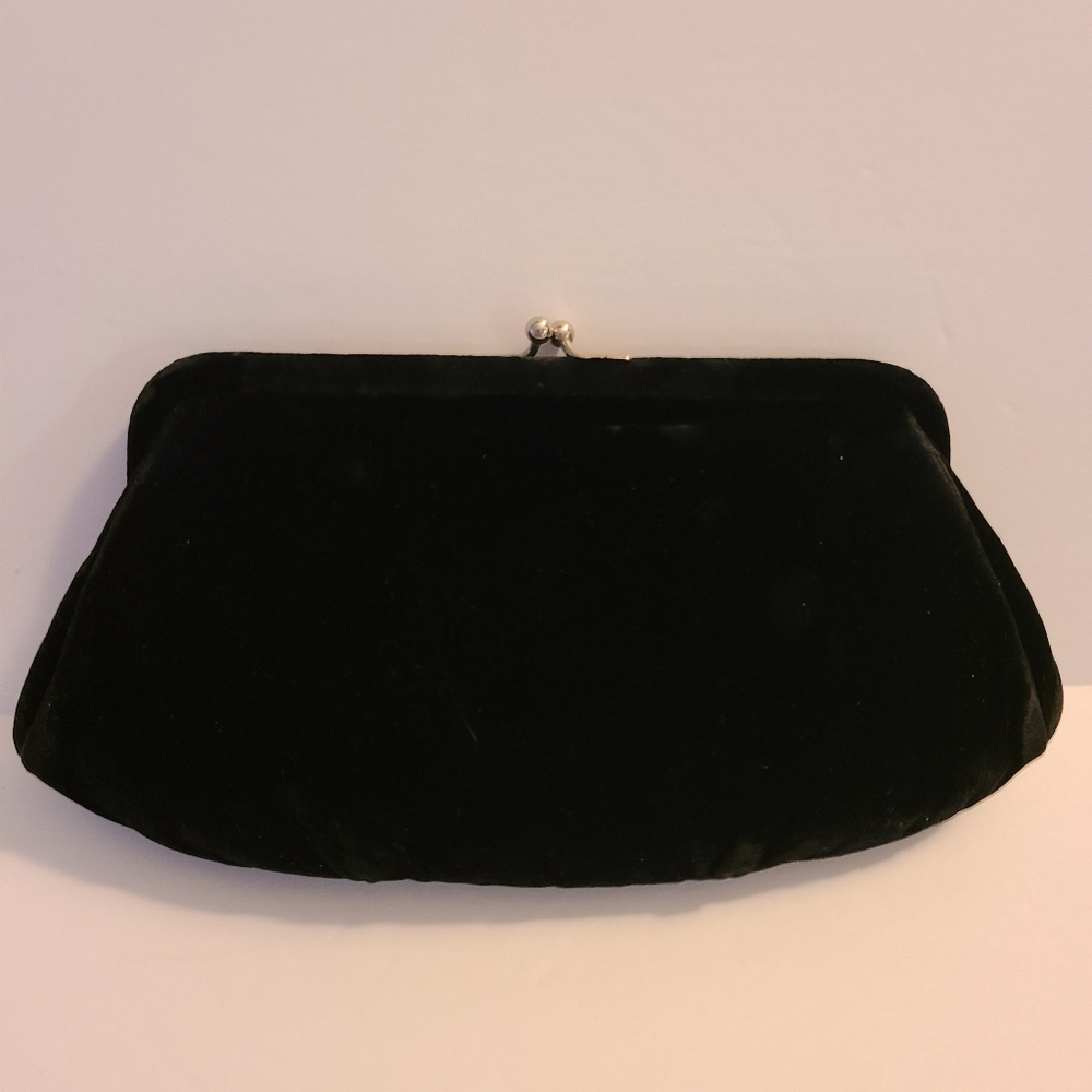 Magid Velvet Kiss-Lock purse Rhinestones - Picture 3 of 6